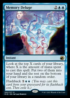 Memory Deluge - Innistrad Midnight Hunt, Magic the Gathering