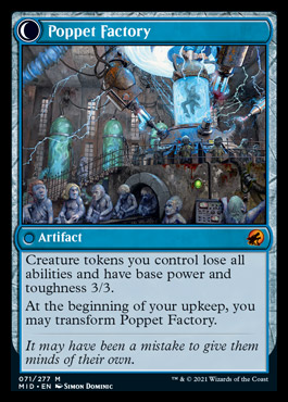 Poppet Factory - Innistrad Midnight Hunt, Magic the Gathering
