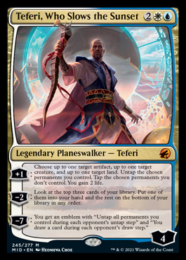 Teferi, Who Slows the Sunset - Innistrad Midnight Hunt, Magic the Gathering